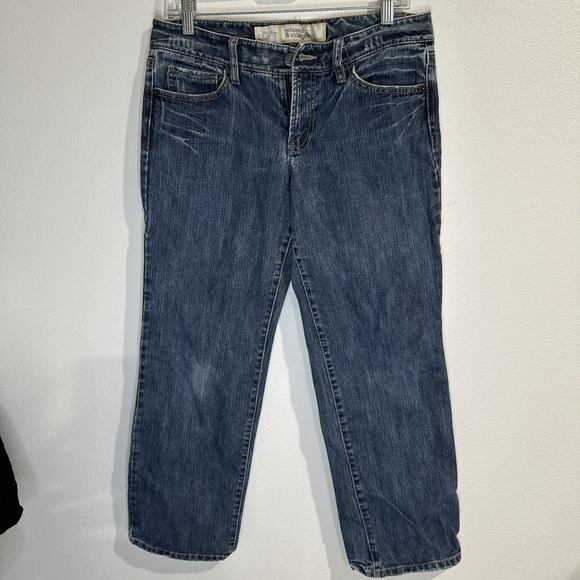 LOFT Denim - Loft Ann‎  taylor relaxed And Straight Jeans Wash Blue Size P6